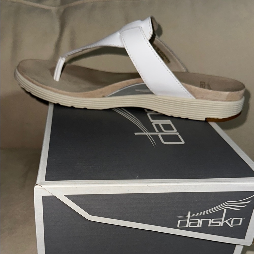 Dansko CeCe Full Grain Women's White Sandals Size 39 - Picture 5 of 6